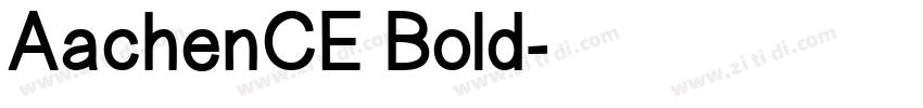 AachenCE Bold字体转换